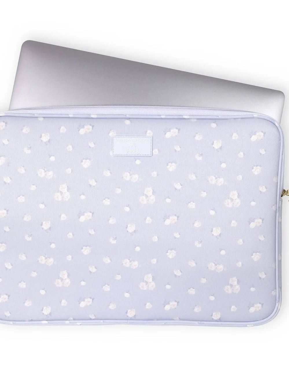 LoveShackFancy x Yoobi 15 inch Laptop Sleeve Everblooming Rosettes Ditsy Floral
